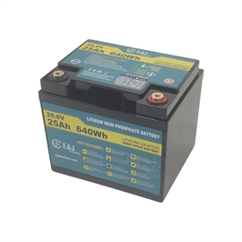 E&J Lithium batteri 24 volt 25Ah (Bluetooth + HEAT)